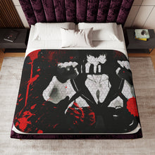 Load image into Gallery viewer, Anime katana Sherpa Blanket
