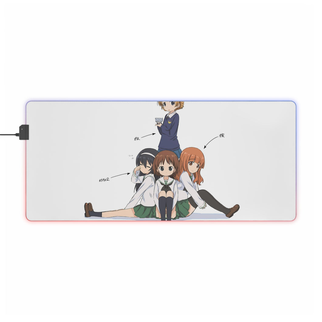 Girls und Panzer RGB LED Mouse Pad (Desk Mat)