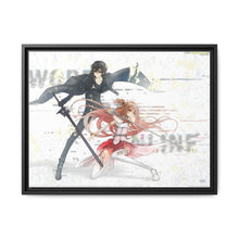 Load image into Gallery viewer, Yuuki Asuna &amp; Kirigaya Kazuto Canvas Framed Art Print
