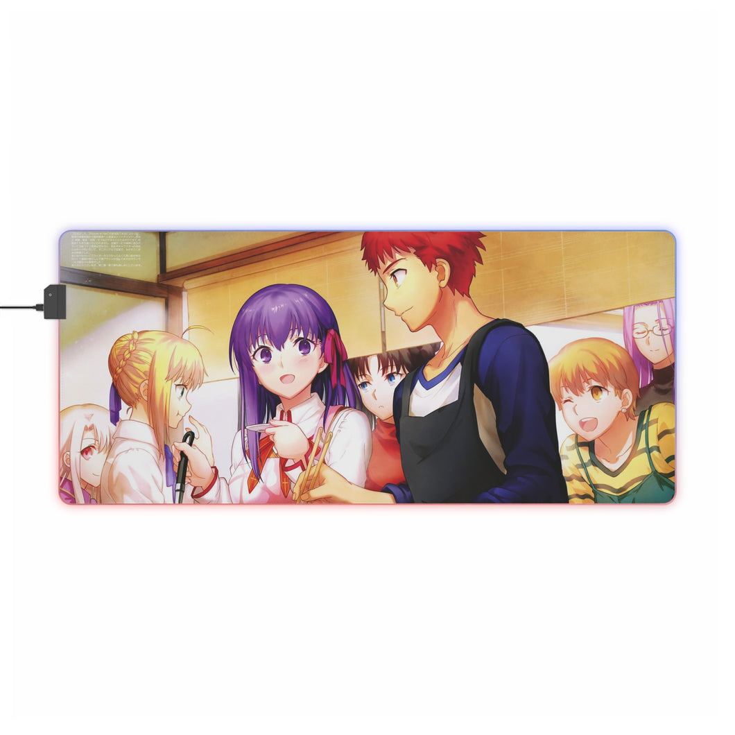 Rider, Artoria Pendragon, Rin Tohsaka and Saber (Fate Series) RGB LED Mouse Pad (Desk Mat)