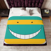 Load image into Gallery viewer, Assassination Classroom Koro-sensei Sherpa Blanket
