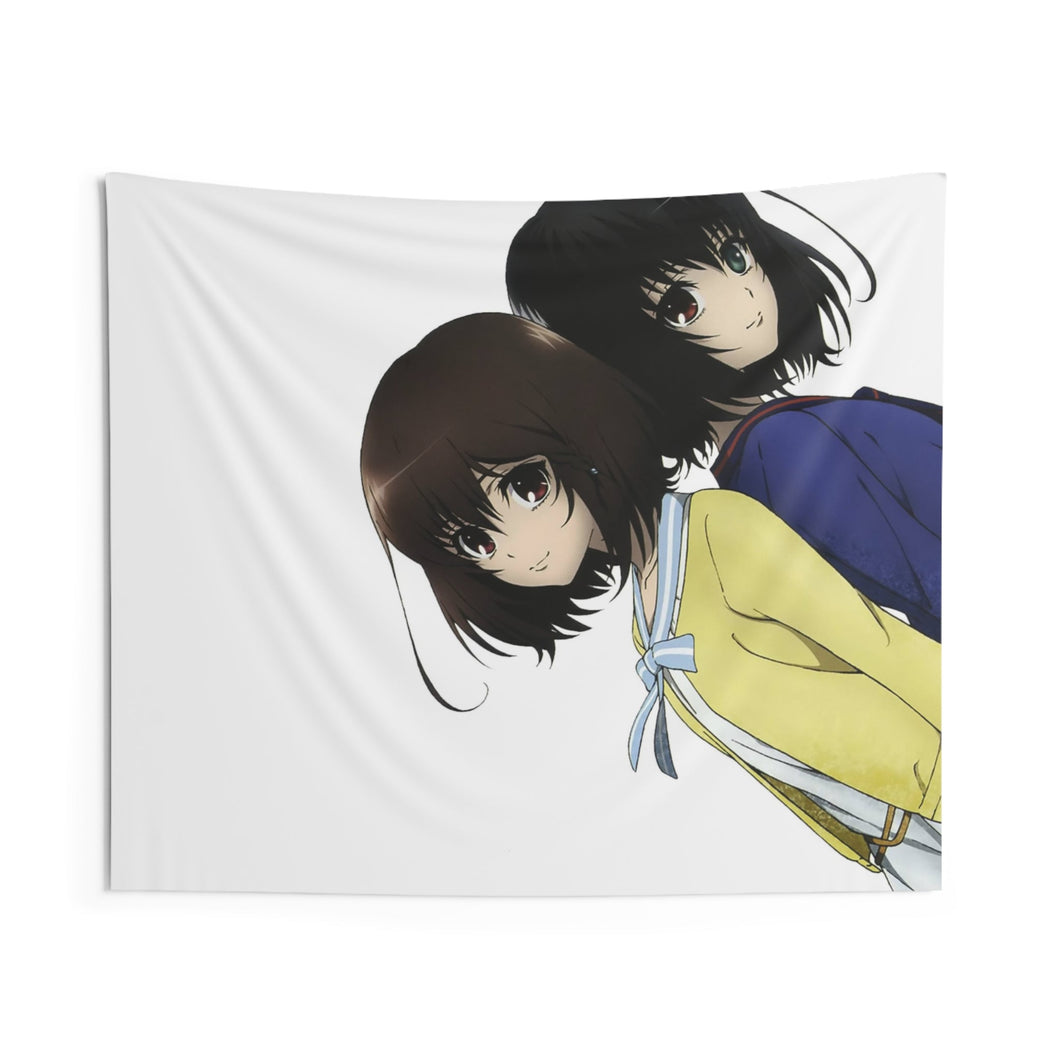 Mei Misaki and her twin sister official art Indoor Wall Tapestry