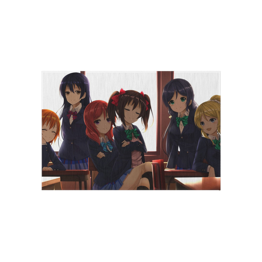 Love Live! Maki Nishikino, Kotori Minami, Umi Sonoda, Honoka Kousaka, Rin Hoshizora Rug