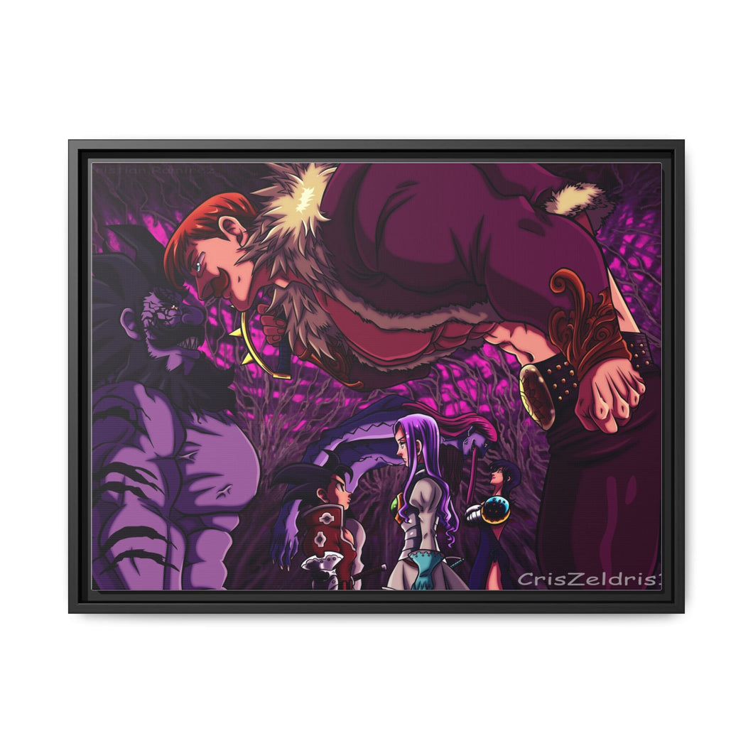 The Seven Deadly Sins Merlin Canvas Framed Art Print