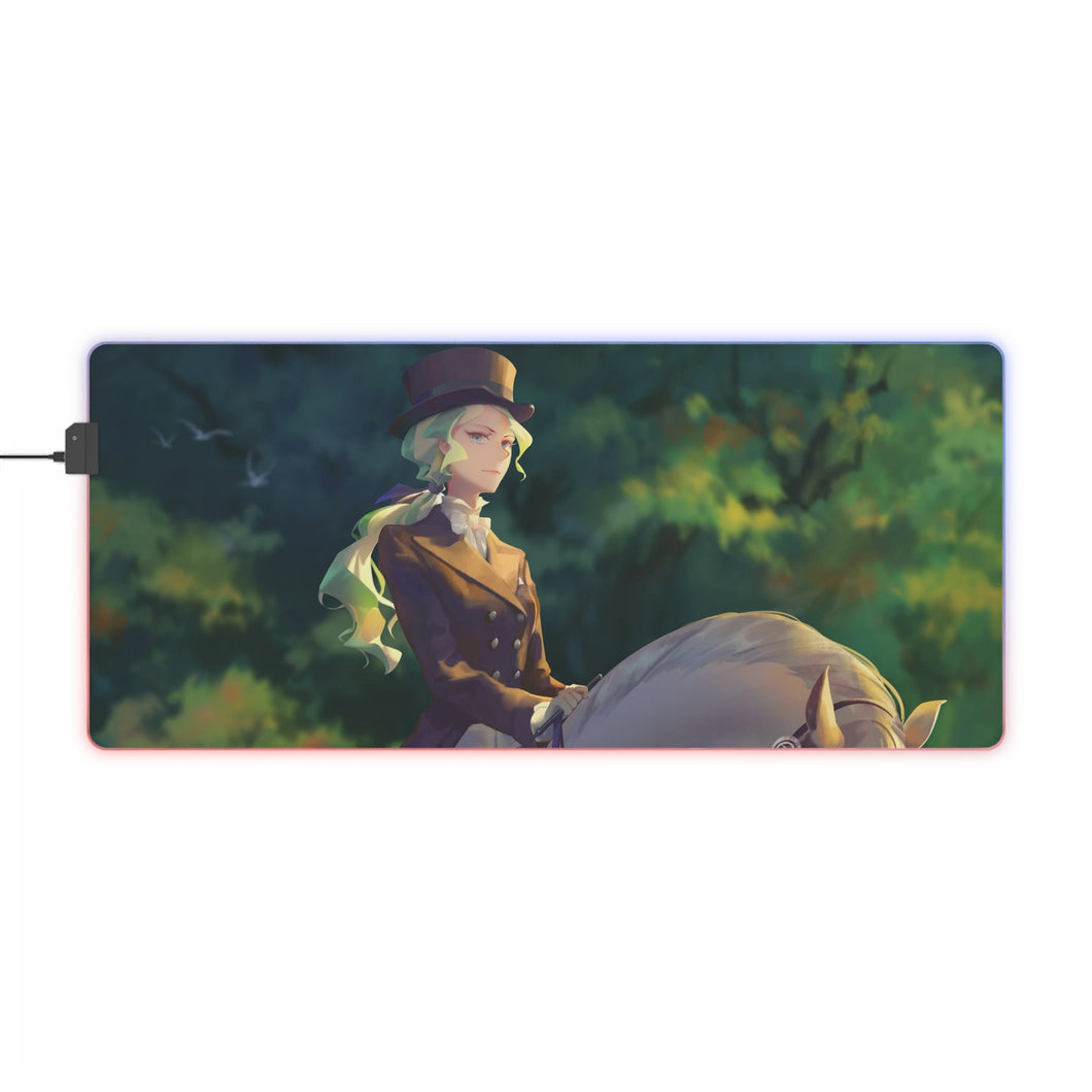 Little Witch Academia Diana Cavendish, Blotters, Computer Desk Mat, Computer Keyboard Pad, Horse RGB LED Mouse Pad (Desk Mat)