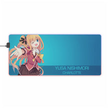 Load image into Gallery viewer, Yusa Nishimori Smile RGB LED Mouse Pad (Desk Mat)
