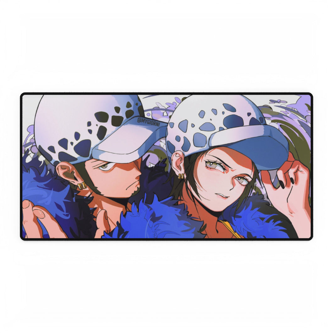 Trafalgar Law + Female Trafalgar Law Mouse Pad (Desk Mat)