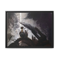 Made in A Canvas Framed Art Print