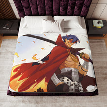 Load image into Gallery viewer, Tengen Toppa Gurren Lagann Sherpa Blanket
