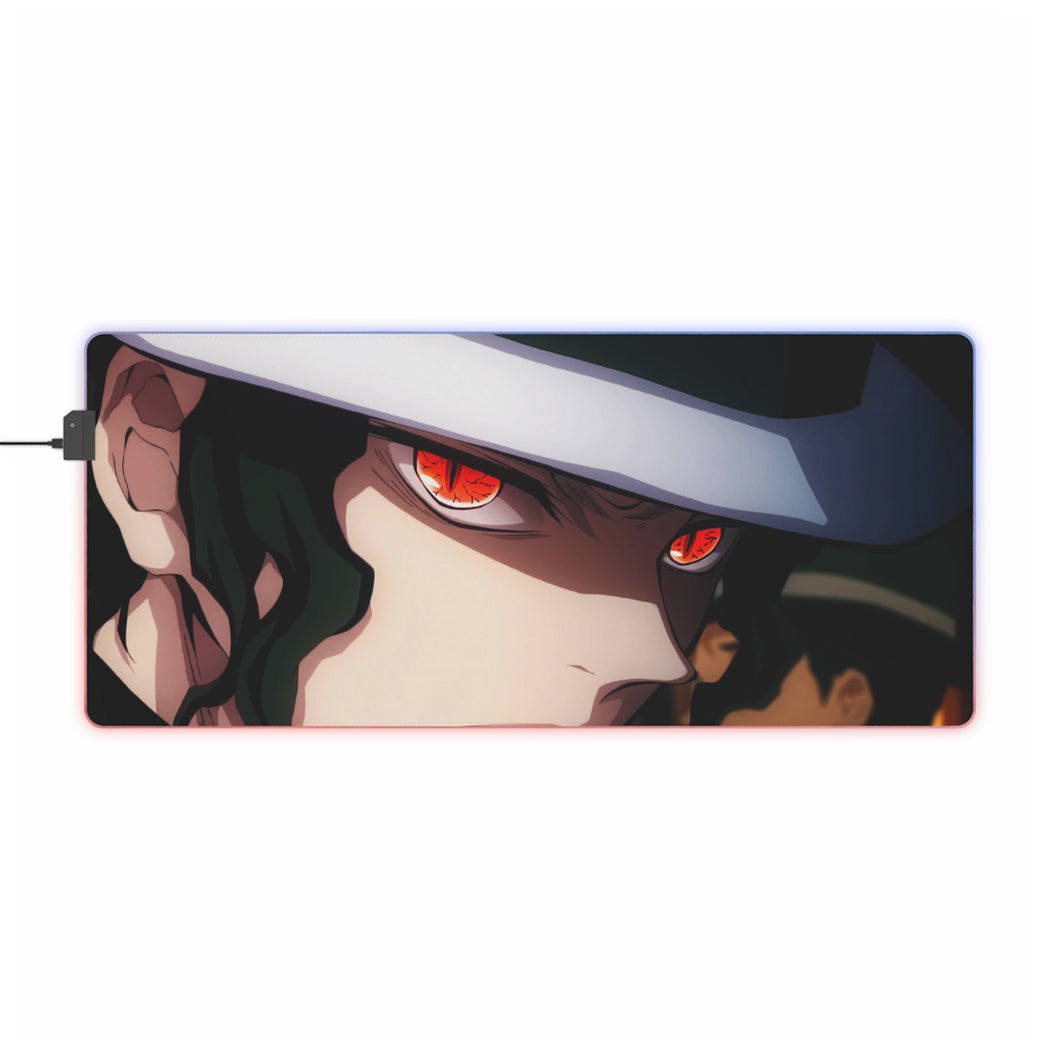 Muzan Kibutsuji RGB LED Mouse Pad (Desk Mat)