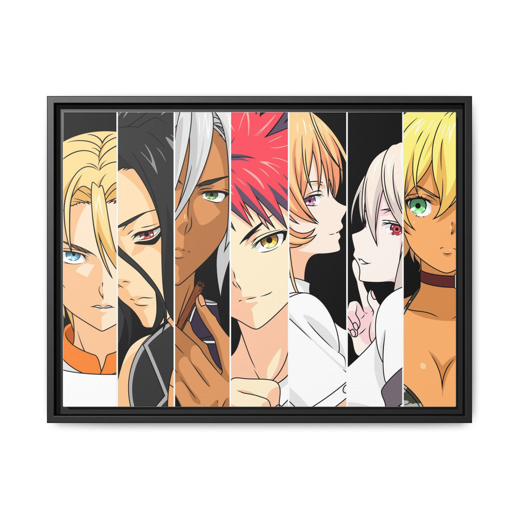 Anime Food Wars: Shokugeki no Soma Canvas Framed Art Print