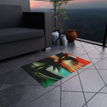 Load image into Gallery viewer, Green with envy, red with rage Rug
