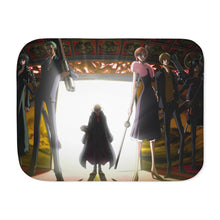 Load image into Gallery viewer, One Piece Monkey D. Luffy, Roronoa Zoro, Sanji, Nico Robin, Nami Sherpa Blanket
