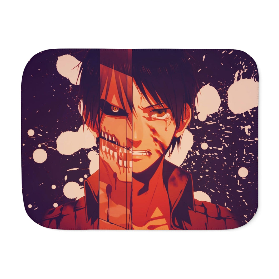 Shingeki no Kyojin - Eren/Titan Sherpa Blanket