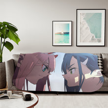 Load image into Gallery viewer, Zero Two, Ichigo Sherpa Blanket
