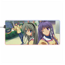 Load image into Gallery viewer, Clannad Tomoya Okazaki, Tomoyo Sakagami, Kyou Fujibayashi RGB LED Mouse Pad (Desk Mat)
