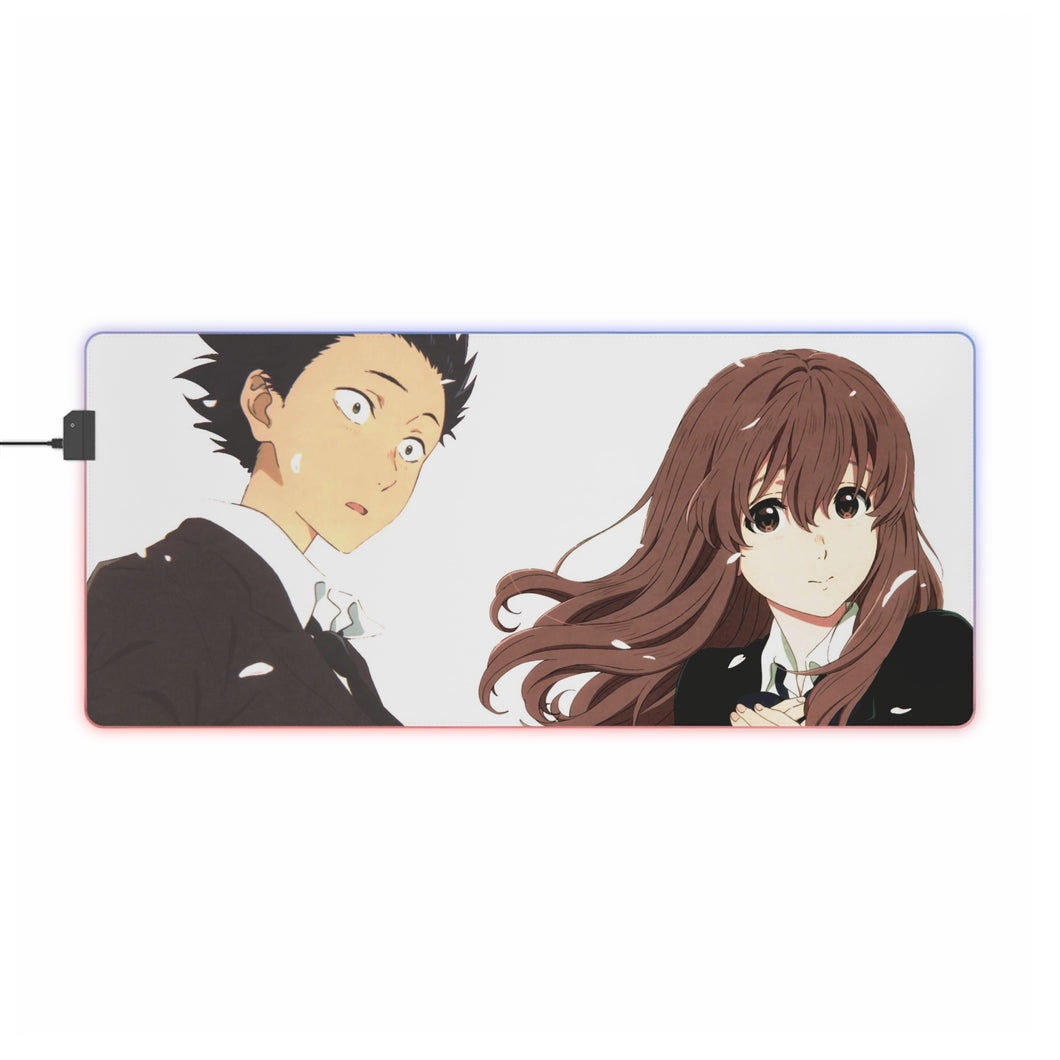 Koe No Katachi RGB LED Mouse Pad (Desk Mat)