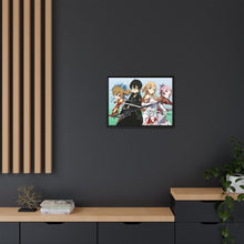 Load image into Gallery viewer, Silica,Kirito,Asuna and Lisbeth Canvas Framed Art Print

