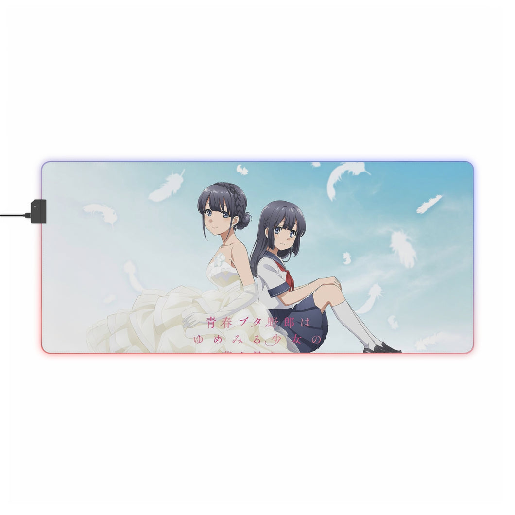 Seishun Buta Yarou wa Yumemiru Shoujo no Yume wo Minai RGB LED Mouse Pad (Desk Mat)