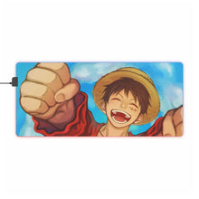 Load image into Gallery viewer, One Piece Monkey D. Luffy RGB LED Mouse Pad (Desk Mat)
