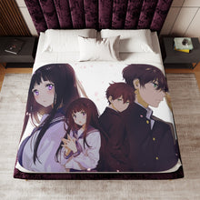 Load image into Gallery viewer, Eru Chitanda  And  Hōtarō Oreki Together Sherpa Blanket
