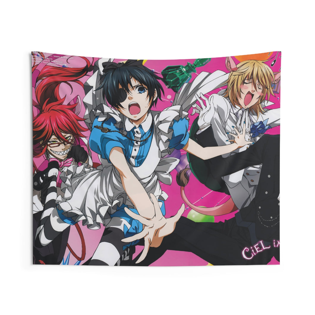 Black Butler Indoor Wall Tapestry