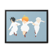 Load image into Gallery viewer, The Promised Neverland Ray, Norman, Emma Canvas Framed Art Print
