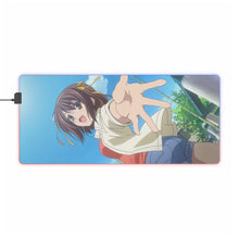 Load image into Gallery viewer, The Melancholy Of Haruhi Suzumiya RGB LED Mouse Pad (Desk Mat)

