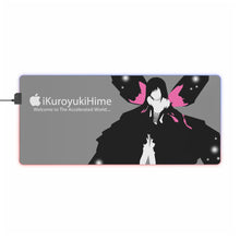 Load image into Gallery viewer, Accel World Kuroyukihime RGB LED Mouse Pad (Desk Mat)
