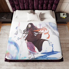 Load image into Gallery viewer, Anime Demon Slayer: Kimetsu no Yaiba Sherpa Blanket
