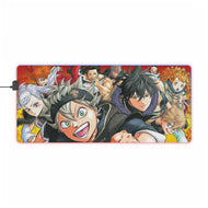 Black Clover Asta, Noelle Silva, Yuno, Yami Sukehiro, Luck Voltia RGB LED Mouse Pad (Desk Mat)