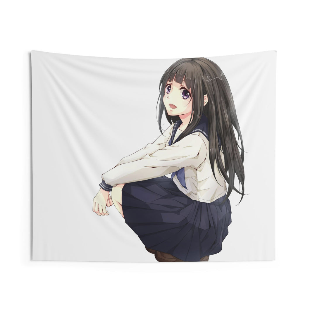Eru Chitanda  Sitting Indoor Wall Tapestry
