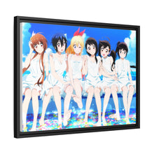 Load image into Gallery viewer, Nisekoi Chitoge Kirisaki, Kosaki Onodera, Seishirou Tsugumi, Marika Tachibana, Ruri Miyamoto Canvas Framed Art Print
