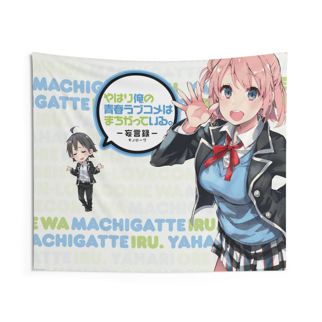 My Teen Romantic Comedy SNAFU Hachiman Hikigaya, Yui Yuigahama Indoor Wall Tapestry