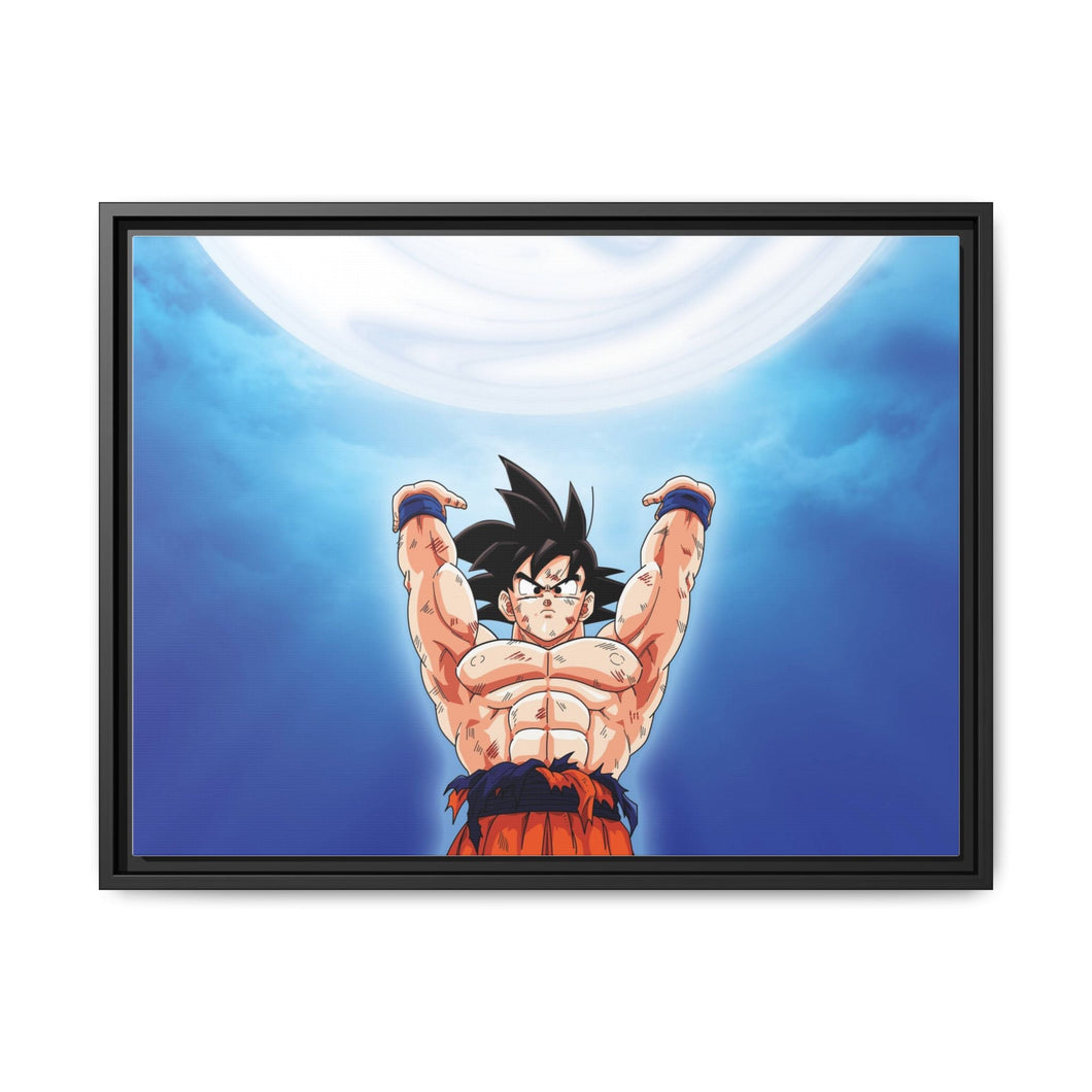 The Spirit Bomb Canvas Framed Art Print