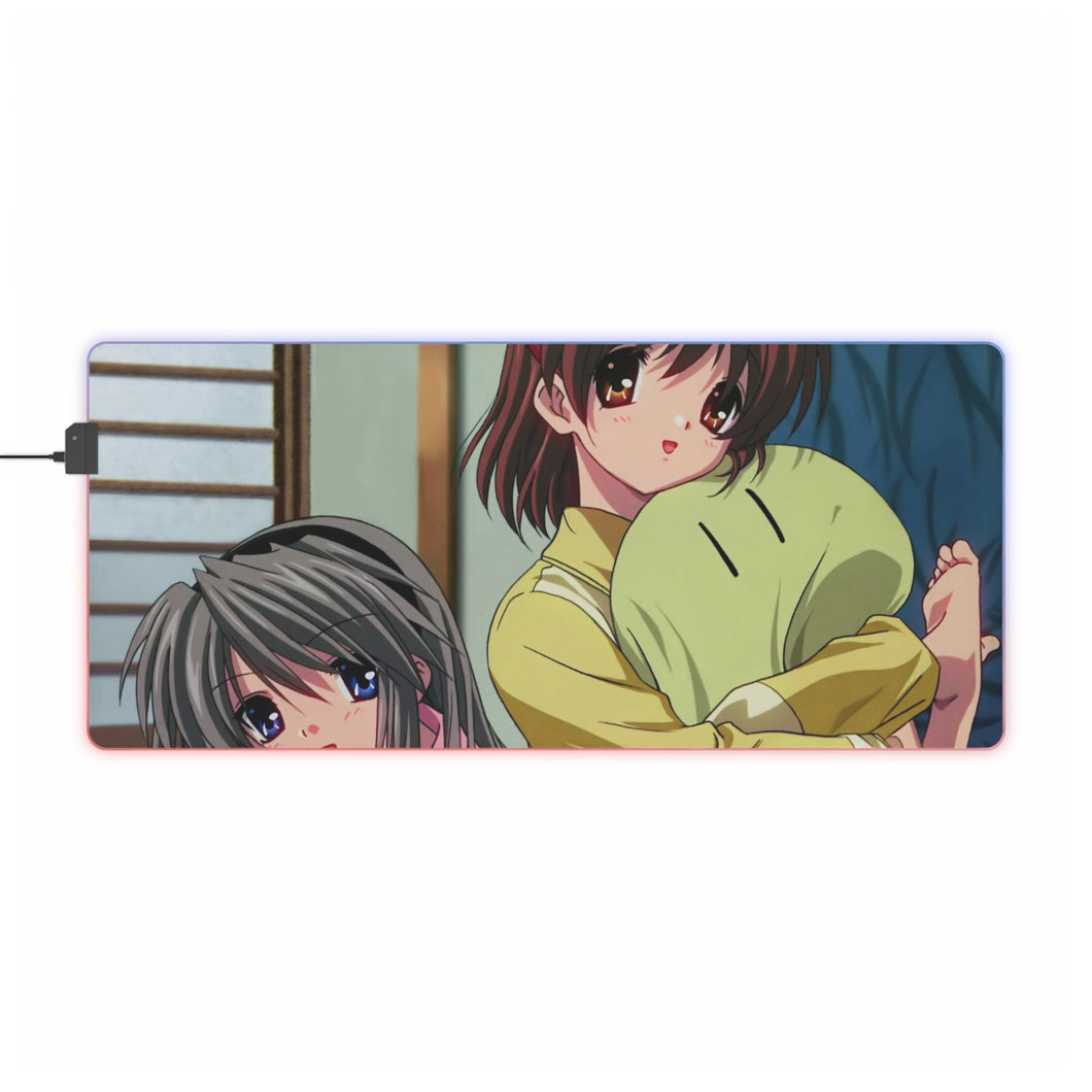 Clannad Nagisa Furukawa, Tomoyo Sakagami RGB LED Mouse Pad (Desk Mat)