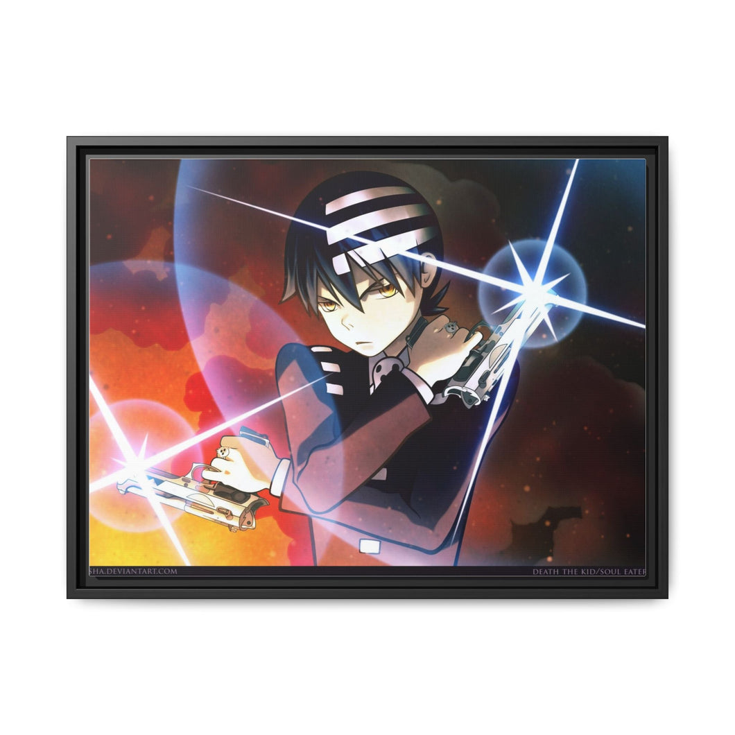 Soul Eater Death The Kid Canvas Framed Art Print