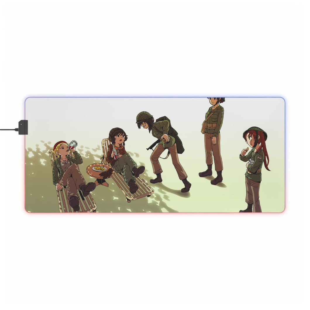 Girls und Panzer RGB LED Mouse Pad (Desk Mat)