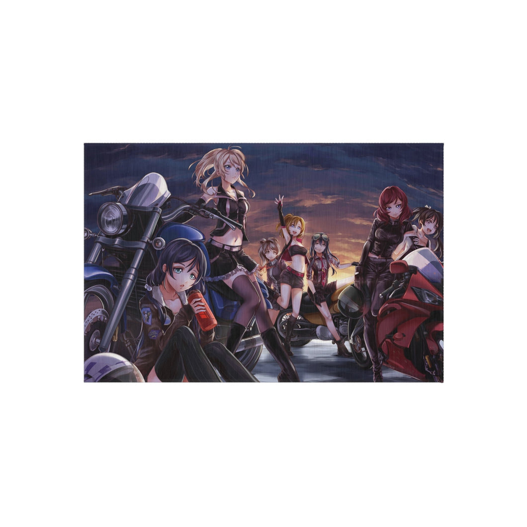 Love Live! Maki Nishikino, Kotori Minami, Umi Sonoda, Honoka Kousaka, Eri Ayase Rug