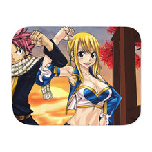 Load image into Gallery viewer, Fairy Tail Natsu Dragneel, Lucy Heartfilia Sherpa Blanket
