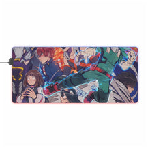 Load image into Gallery viewer, My Hero Academia Izuku Midoriya, Katsuki Bakugou, All Might, Shouta Aizawa, Tsuyu Asui RGB LED Mouse Pad (Desk Mat)
