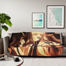 Load image into Gallery viewer, Naruto Bijuu Mode Sherpa Blanket
