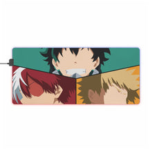 Load image into Gallery viewer, DEKU KACCHAN TODOROKI minimalist RGB LED Mouse Pad (Desk Mat)
