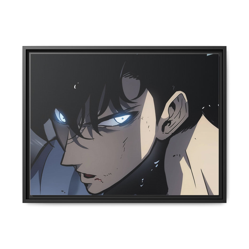 Anime Solo Leveling Canvas Framed Art Print