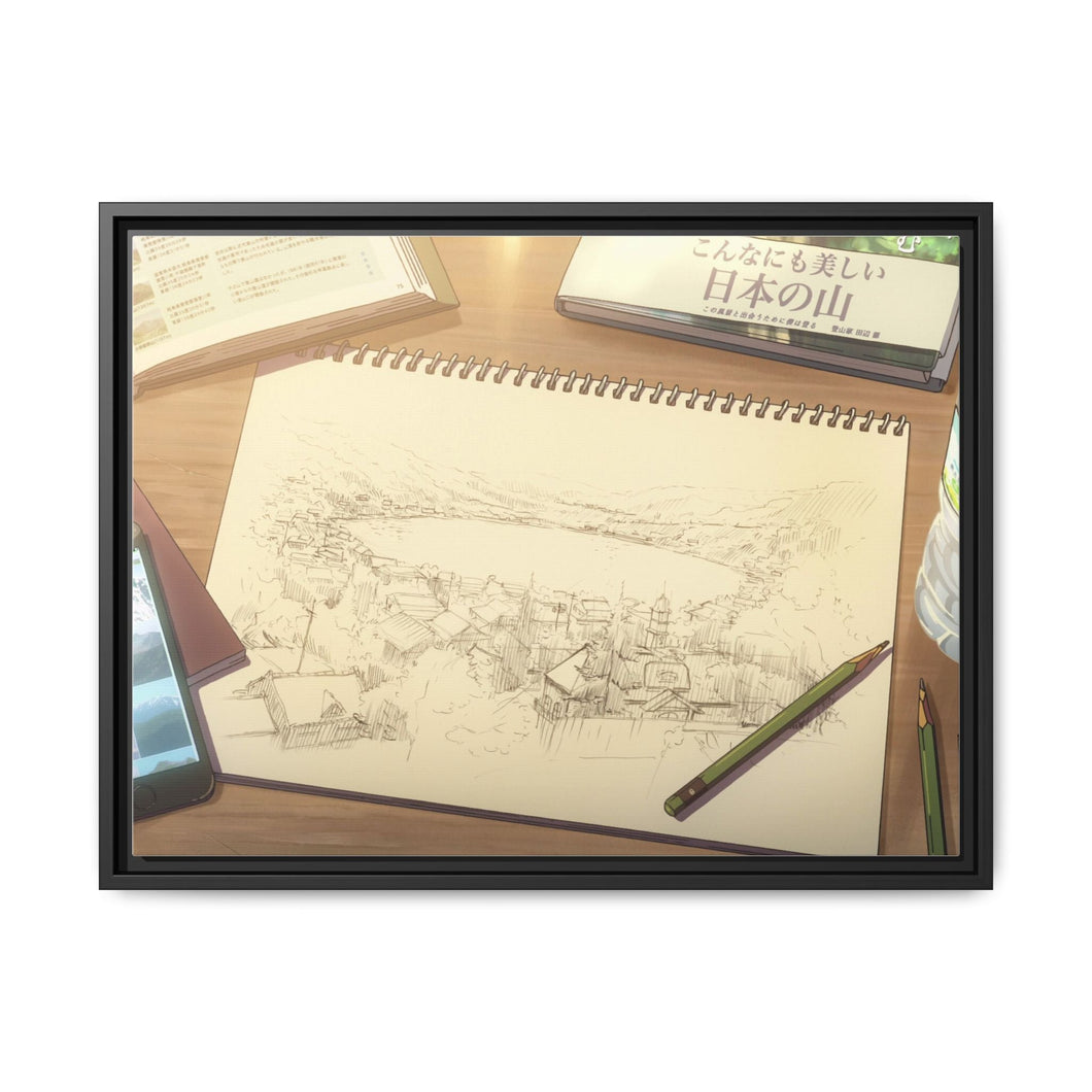 Your Name. Canvas Framed Art Print