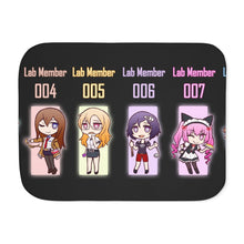 Load image into Gallery viewer, Chibi Lab Members Sherpa Blanket
