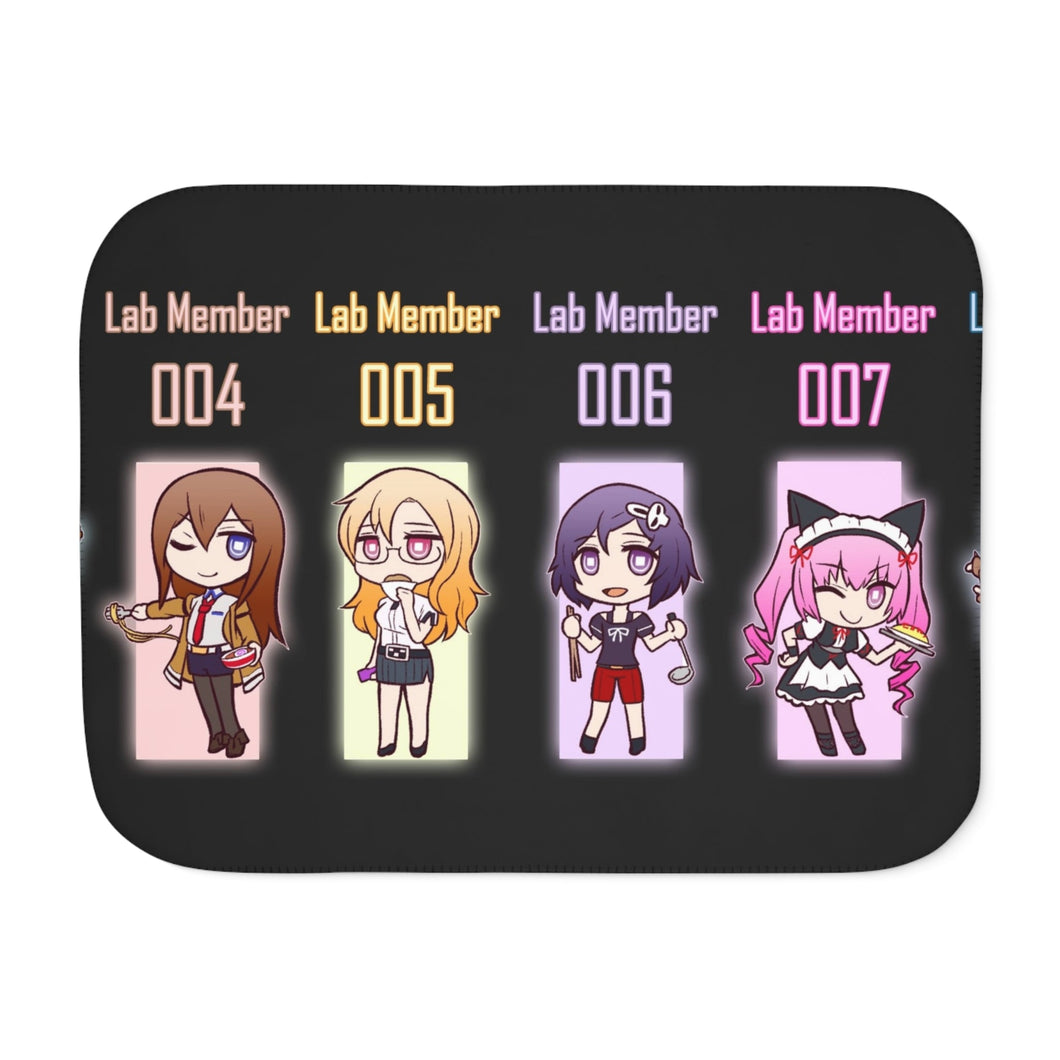 Chibi Lab Members Sherpa Blanket