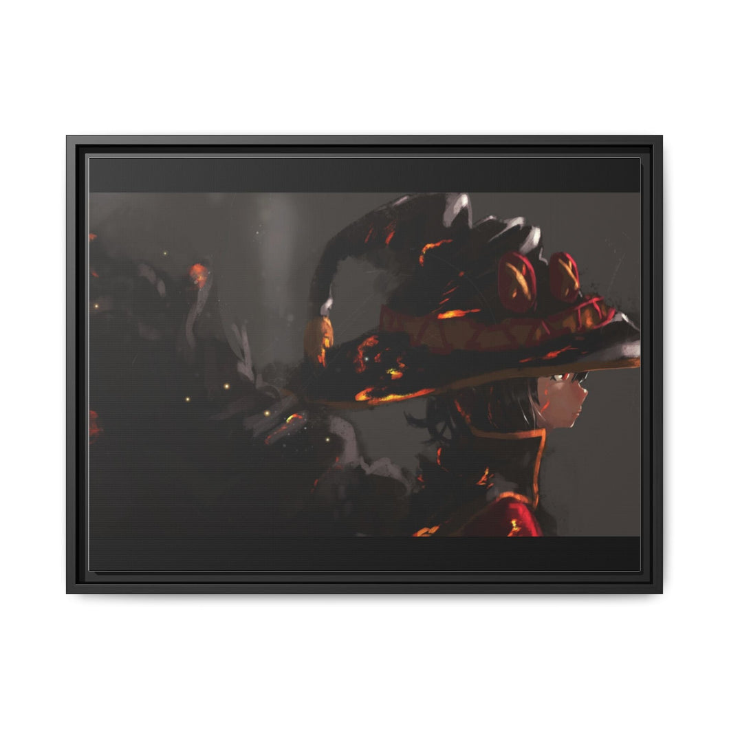 Kindled Archwizard Canvas Framed Art Print