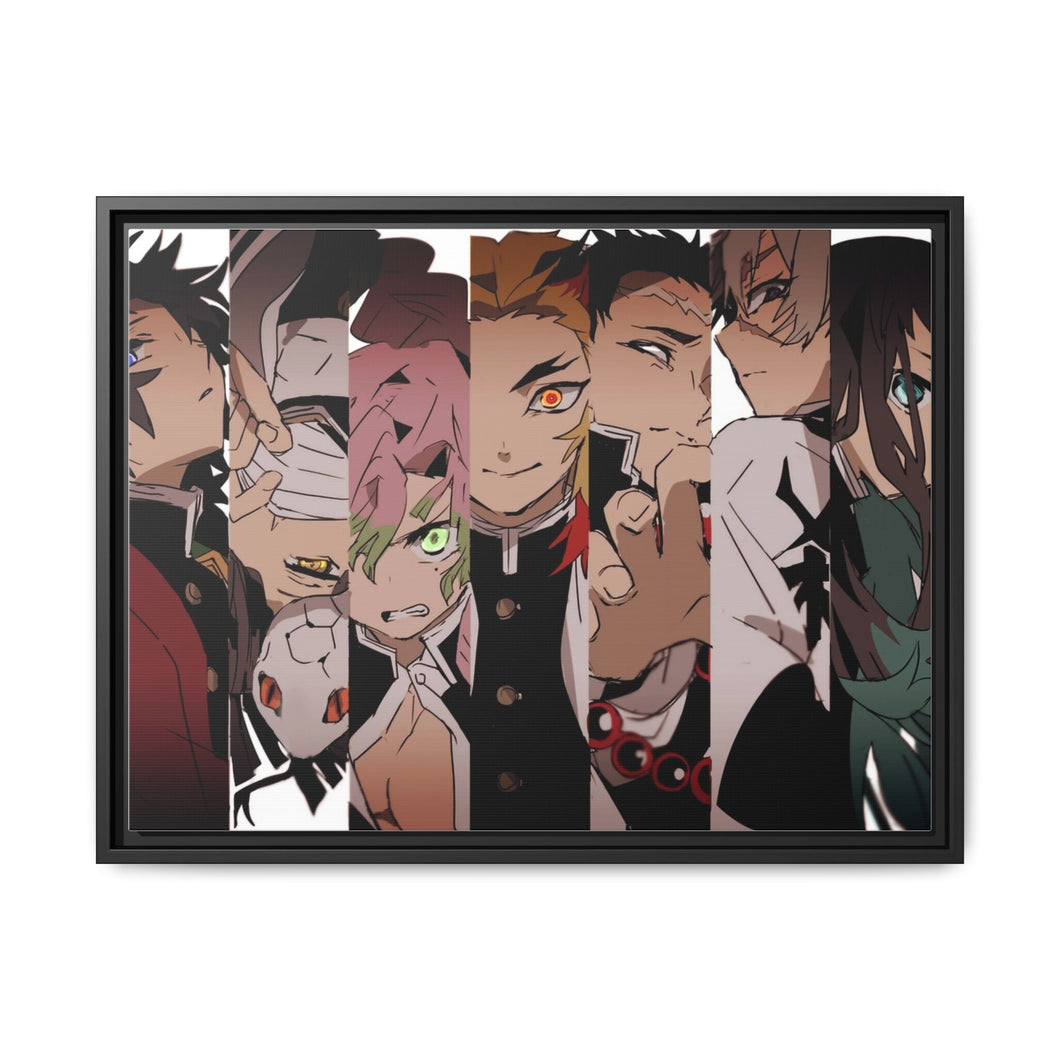 Demon Slayer: Kimetsu no Yaiba Canvas Framed Art Print
