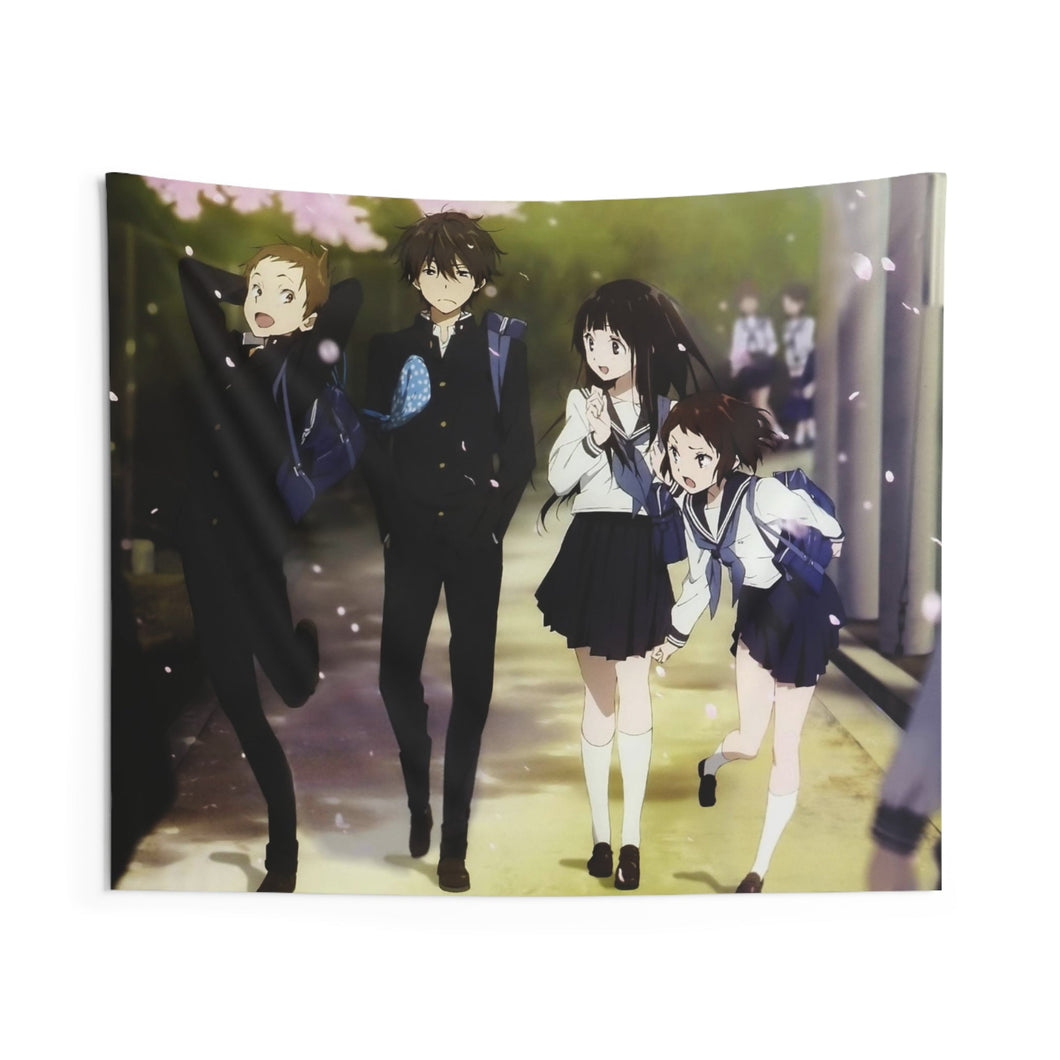 Hyouka Eru Chitanda, Satoshi Fukube, Mayaka Ibara Indoor Wall Tapestry